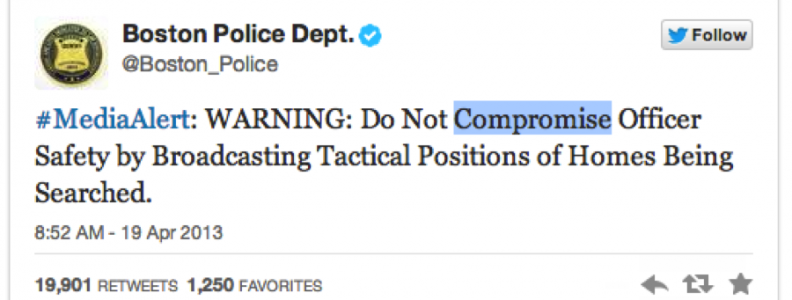Events like the Boston Marathon bombing show that Twitter can be a blessing and a curse for law enforcement.